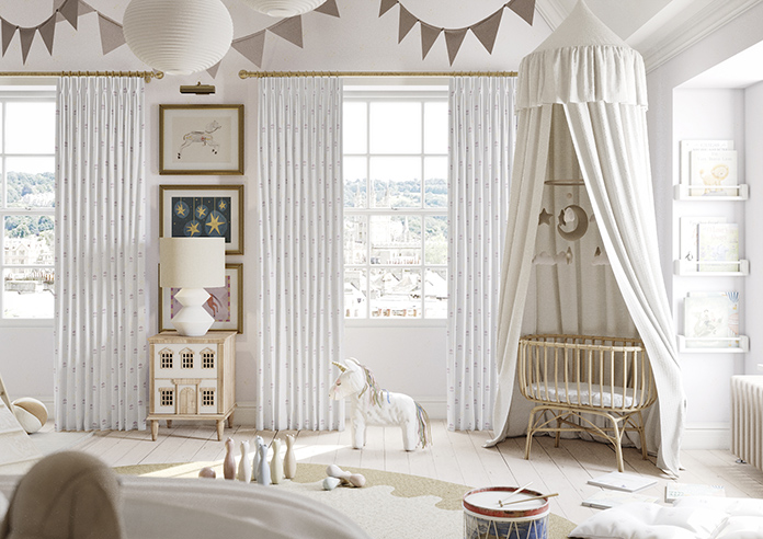 Merrily, Merry Small Violet - Made to Measure Curtains - Image 3